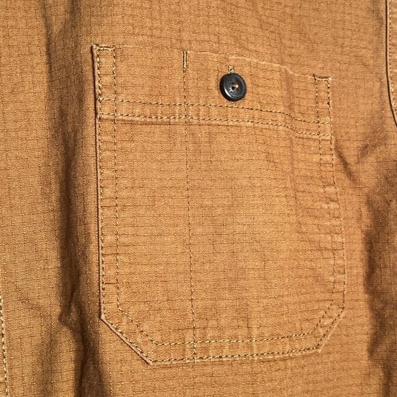 C.E. Schmidt Workwear Mens Brown Long-Sleeve Workwear Shirt 3XL Cotton Durable - Picture 7 of 15